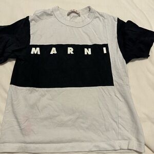 Marni Black and White Short Sleeve Tee